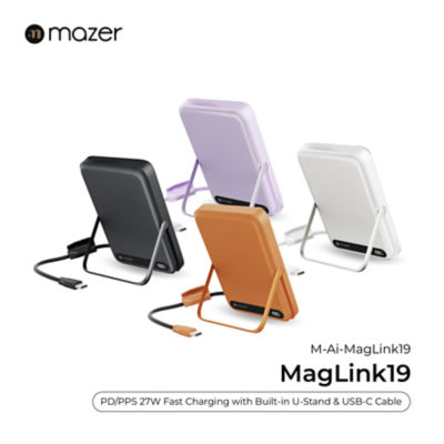 Mazer (CCC-Certified) Qi2 Certified 15W 10000mAh Magnetic Wireless Power Bank - M-MagLink19 2