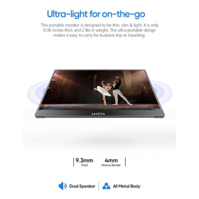 ARZOPA A1T 15.6'' FHD 1080P Portable Monitor with Touchscreen 5