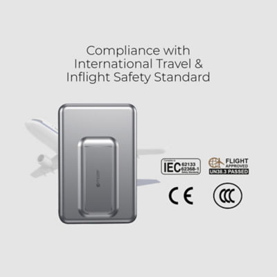 Mazer (CCC + QR) Qi2 Certified 15W 10000mAh Magnetic Wireless Power Bank - M-MagAir20 10