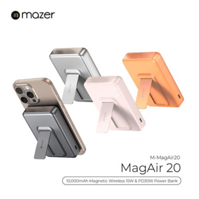 Mazer (CCC + QR) Qi2 Certified 15W 10000mAh Magnetic Wireless Power Bank - M-MagAir20 2