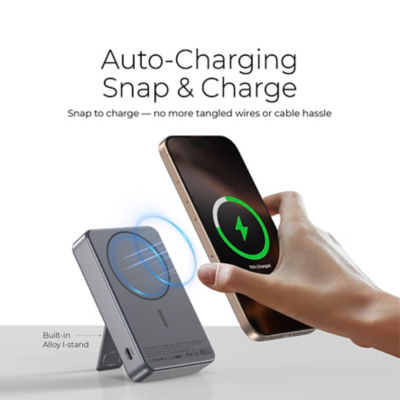 Mazer (CCC + QR) Qi2 Certified 15W 10000mAh Magnetic Wireless Power Bank - M-MagAir20 5