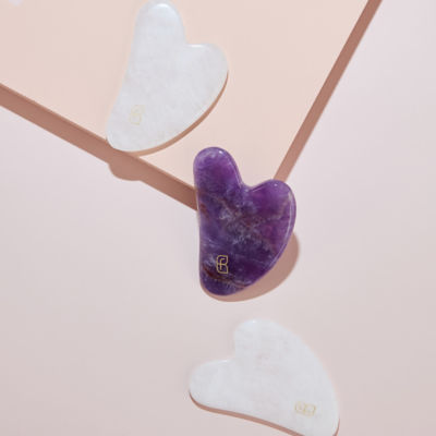 Founders Beauty Rest & Renew — DreamWell Pillowcase + GloWell Amethyst Gua Sha 2