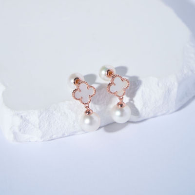 Pearly Lustre Elegant Freshwater Pearl Earrings WE00882 | MOTHER OF PEARL 6