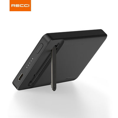 Recci 3C Power Bank 5000mAh 15W Magnetic Charging with USB-C Built-In Cable RPB-W37 3