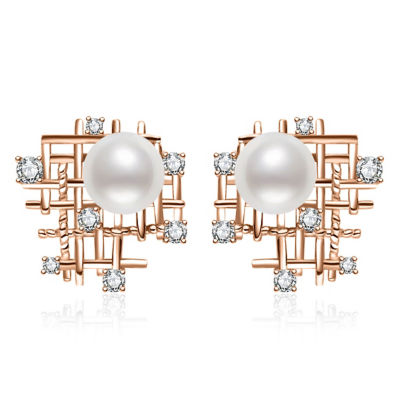 Pearly Lustre Top Grade Freshwater Pearl Earrings WE00970 | TWEED 1