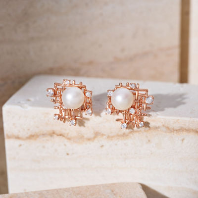 Pearly Lustre Top Grade Freshwater Pearl Earrings WE00970 | TWEED 2
