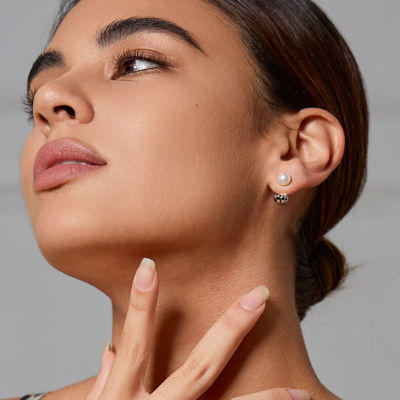 Pearly Lustre Top Lustre Freshwater Pearl Earrings WE00777 | SAFARI 6