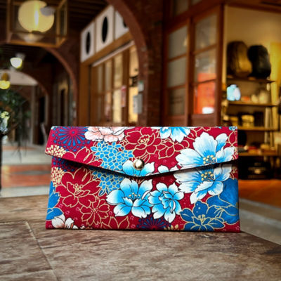 COCOONESE Red Packet Organizer - Garden Reverie (Red) 4