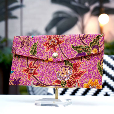 COCOONESE Red Packet Organizer - Tropical Midnight (Pink) 4