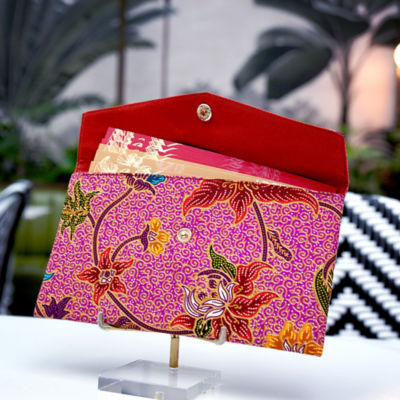 COCOONESE Red Packet Organizer - Tropical Midnight (Pink) 5
