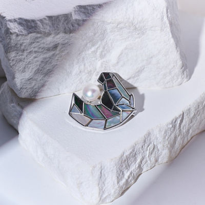 Pearly Lustre Top Grade Freshwater Pearl Brooch WC00083| HORSE 6