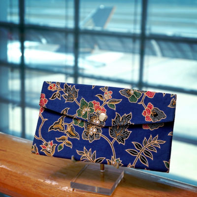 COCOONESE Red Packet Organizer - Royal Floral (Blue) 4