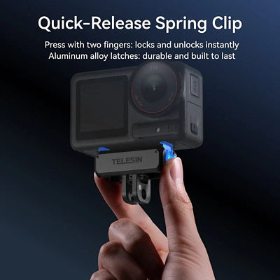Telesin Quick Release Magnetic Mount Adapter for DJI Action 3/ 4/ 5 Pro 3