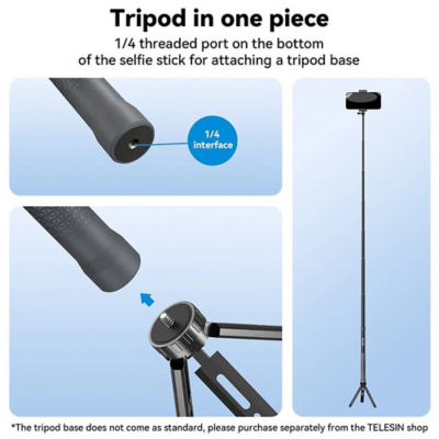 Telesin 3m Carbon Fiber Selfie Stick For Action Camera 10