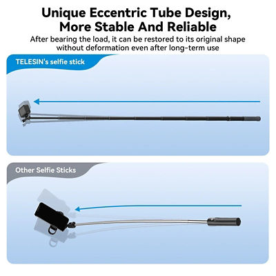 Telesin 3m Carbon Fiber Selfie Stick For Action Camera 9