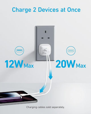 Anker 323 Charger PD 33W 2-Port USB C Foldable Charger A2331 4