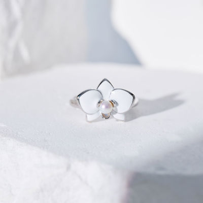Pearly Lustre Top Grade Freshwater Pearl Rings WR00379 | ORCHID 2