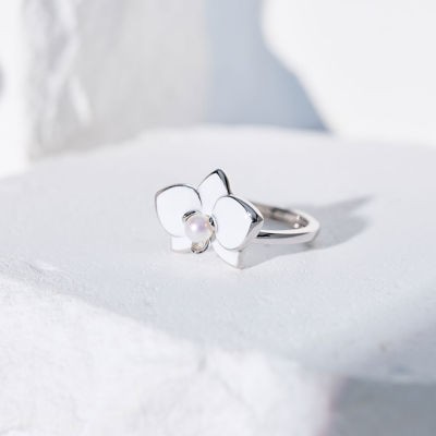 Pearly Lustre Top Grade Freshwater Pearl Rings WR00379 | ORCHID 3