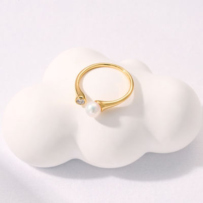 Pearly Lustre Top Grade Freshwater Pearl Ring WR00301 | BUBBLE 5