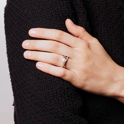 Pearly Lustre Top Grade Freshwater Pearl Ring WR00226 | CONNECT 5
