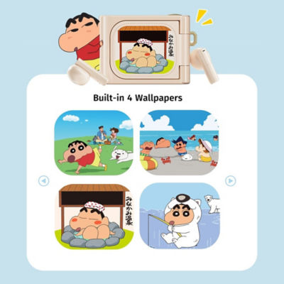 Rock Crayon Shinchan RAU0797 Camera Style Bluetooth Earphones with Color Touch Screen 6