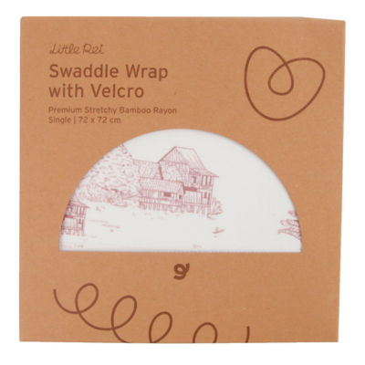 Little Rei Premium Stretchy Bamboo Rayon Swaddle Wrap with Velcro 1