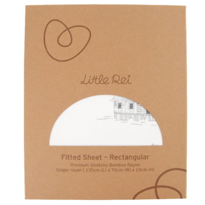 Little Rei Premium Single Layer Stretchy Bamboo Rayon Fitted Sheet 1