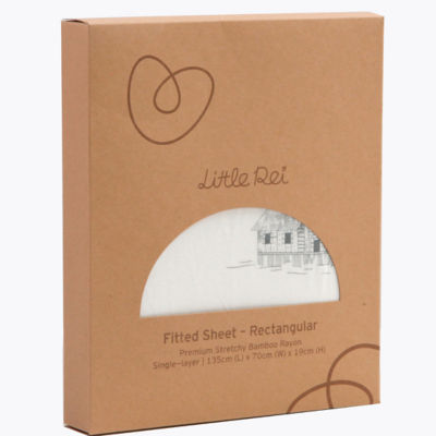 Little Rei Premium Single Layer Stretchy Bamboo Rayon Fitted Sheet 2