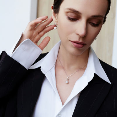 Pearly Lustre Top Grade Freshwater Pearl Necklace WN00608 | S Collection 6