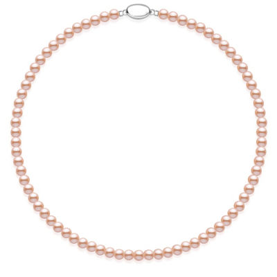 Pearly Lustre Top Lustre Pink Freshwater Pearl Necklace WN00496 1