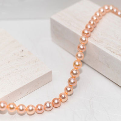 Pearly Lustre Top Lustre Pink Freshwater Pearl Necklace WN00496 3