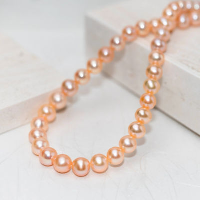 Pearly Lustre Top Lustre Pink Freshwater Pearl Necklace WN00496 4