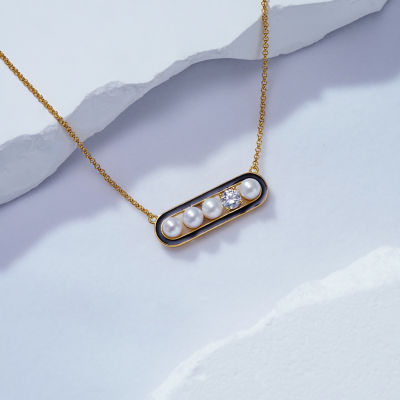 Pearly Lustre Top Grade Freshwater Pearl Necklace WN00493 | DECO 2