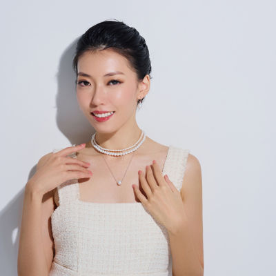 Pearly Lustre Interchangeable Freshwater Pearl Necklace WN00464 | POSSIBILITIES 3