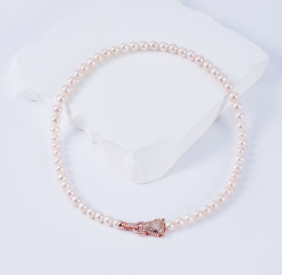 Pearly Lustre Freshwater Pearl Necklace WN00417 | SAFARI 3