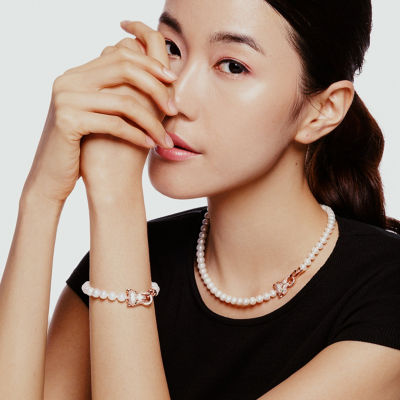 Pearly Lustre Freshwater Pearl Necklace WN00417 | SAFARI 4
