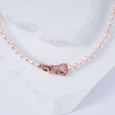 Pearly Lustre Freshwater Pearl Necklace WN00417 | SAFARI 5