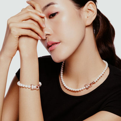 Pearly Lustre Freshwater Pearl Necklace WN00417 | SAFARI 6