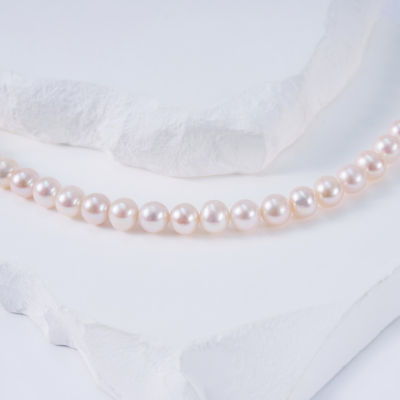 Pearly Lustre Freshwater Pearl Necklace WN00417 | SAFARI 7
