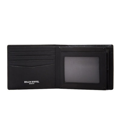 BRAUN BÜFFEL Braun Buffel Homme Centre Flap Wallet With Coin Compartment in Black 4