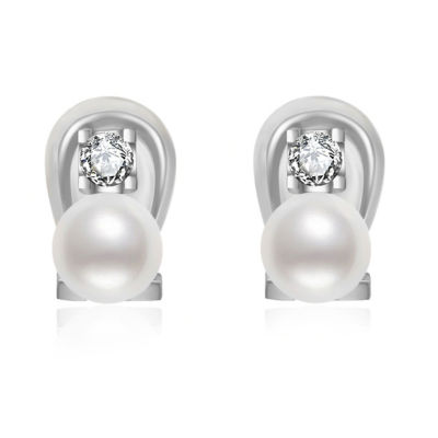 Pearly Lustre Clip-On Freshwater Pearl Earrings WE00608 1