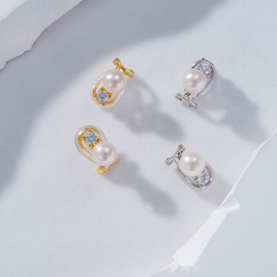 Pearly Lustre Clip-On Freshwater Pearl Earrings WE00608 3