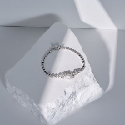 Pearly Lustre Top Grade Freshwater Pearl Bracelet WB00255 | CELESTE 5