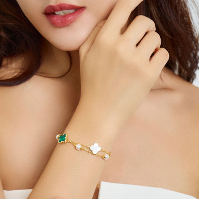 Pearly Lustre Top Grade Freshwater Pearl Bracelet WB00280 | MOTHER OF PEARL 5