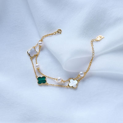 Pearly Lustre Top Grade Freshwater Pearl Bracelet WB00280 | MOTHER OF PEARL 6