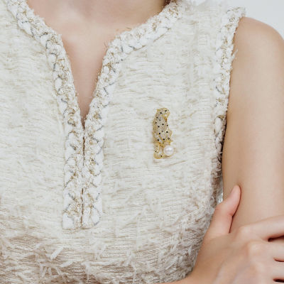 Pearly Lustre Top Grade Freshwater Pearl Brooch WC00039 | SAFARI 6