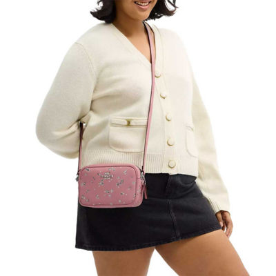 COACH Mini Jamie Camera Bag With Star Print Silver/Dusty Pink Multi CCI73 7
