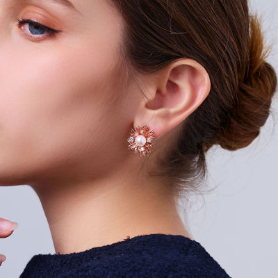 Pearly Lustre Top Grade Freshwater Pearl Earrings WE00983 | LADY BOSS 7