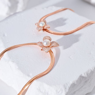 Pearly Lustre Top Grade Freshwater Pearl Necklace WN00807 | BLOOM 4
