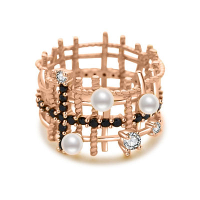 Pearly Lustre Top Grade Freshwater Pearl Ring WR00371 | TWEED 1